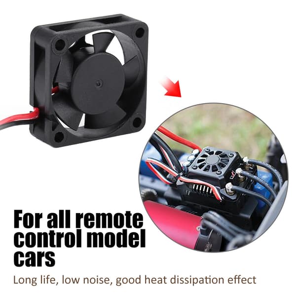RC Motor Motorkøler Sort DC Blæser Bildele (30 * 30mm)