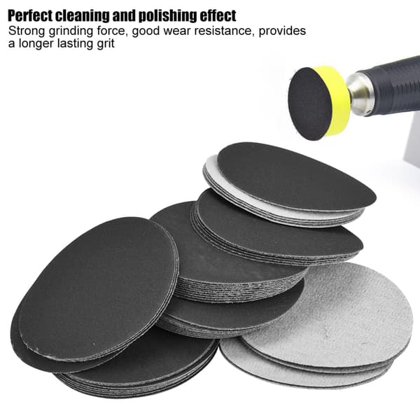50 st Kardborre 75mm Slippapper Poleringspapper Slippapper (#400)