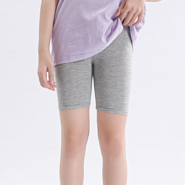 Baby Girl Tight Fit Shorts Undvik exponering Hög elasticitet Tunna småbarn cykelshorts för sommar Grå 110(100‑110cm / 39.4‑43.3in)
