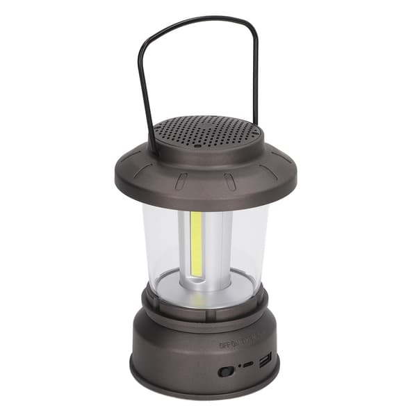 Utendørs Bluetooth-høyttalerlys i retrostil, 2 moduser, USB-strømforsyning, IP65 vanntett Bluetooth-musikk campinglanterne, gult lys