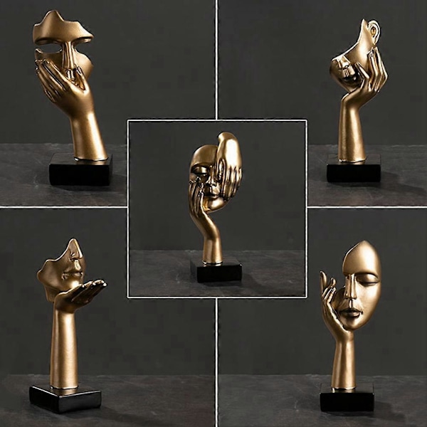 Nordisk Statue Abstrakt Resin Skrivebordsornamenter D
