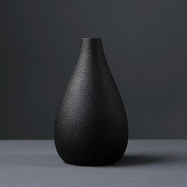 Minimalistisk Keramisk Blomstervase Skulptur Bordpynt Kontor Stue D
