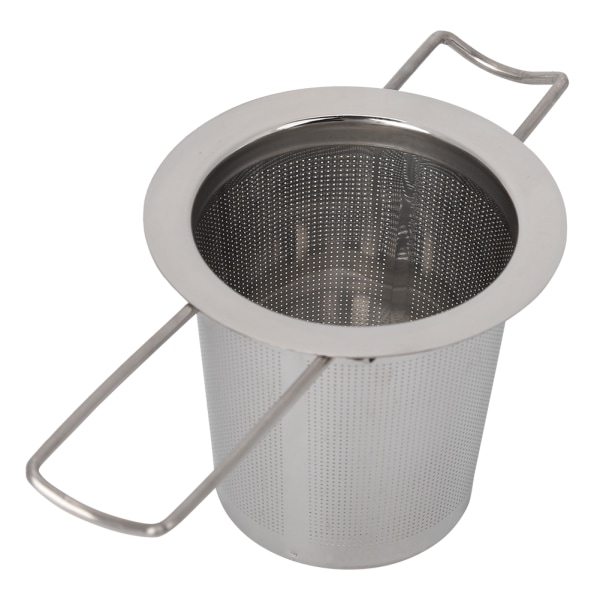 Rustfrit stål mesh te infuser metal kop si Foldeligt filter med låg