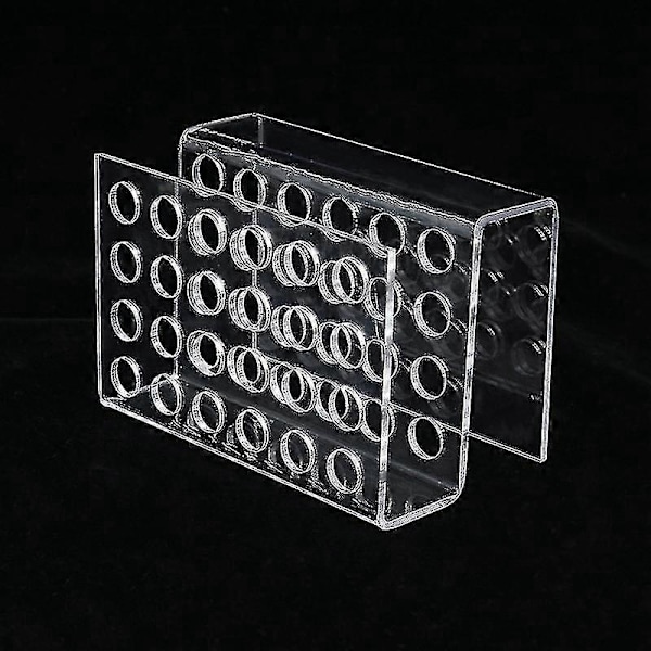 24 Fack Pennställ Klar Display Akryl Pennställ För Förvaring Och Visning av Pennor Och Penslar (1 st, Transparent Färg)