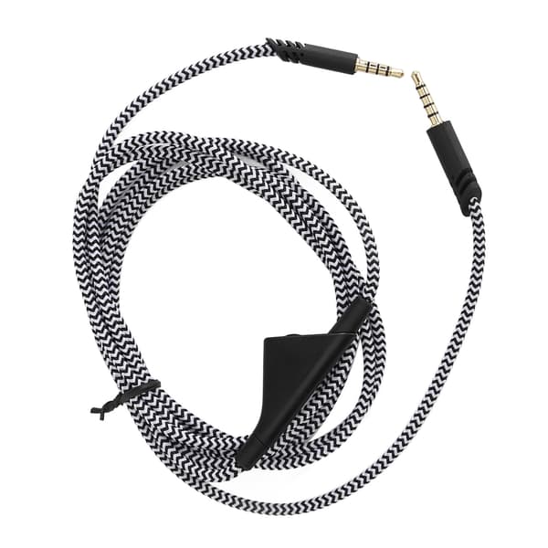 Förlängningskabel för spelheadset, ersättningsflätad hörlursförlängningskabel med volymkontroll för Astro A10 A40 A40TR