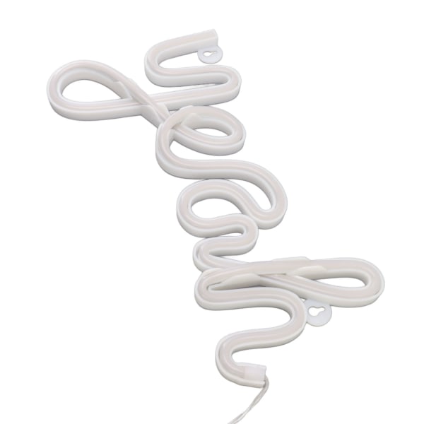 LED Neon Skylt Ja Form Väggdekor Neon Nattljus Uniform Mjuk Belysning LED Skylt Blått Ljus