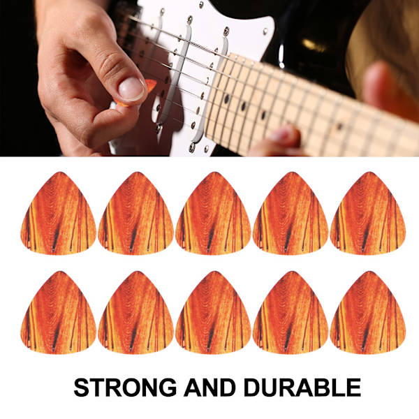 10 st Plast gitarr Plectrum Set Bas Ukelele Pick Musikinstrument Tillbehör