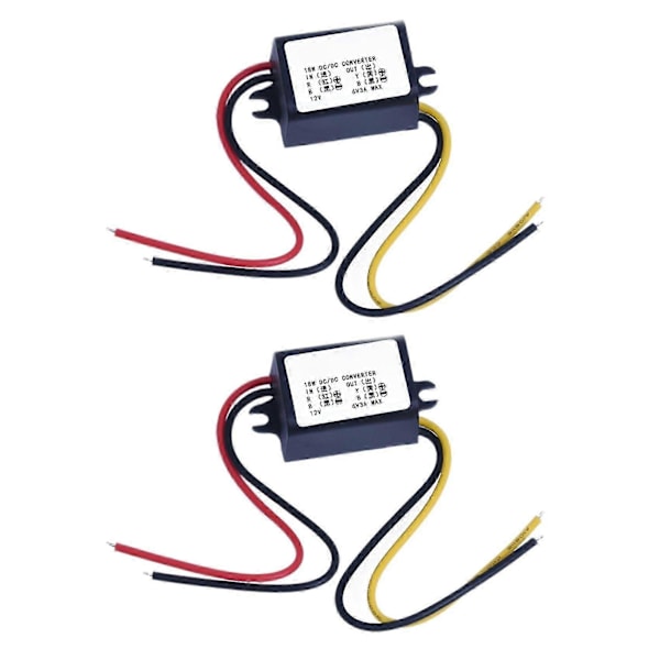 2X 12V till 6V DC-DC Buck Converter Modul Strömförsörjning Spänningsregulator