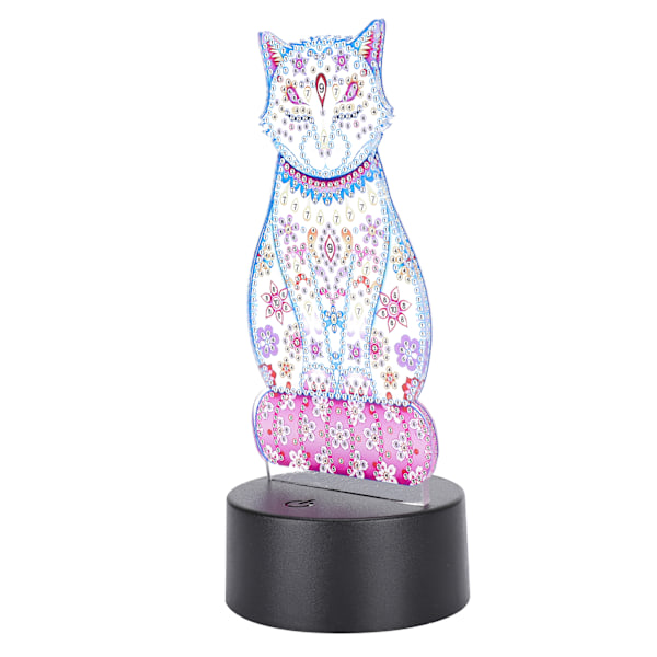 LED Diamantmaleri Nattlys Akryl Fargeendring Berøring USB 3D Gaver DIY Hjemmedekorasjon