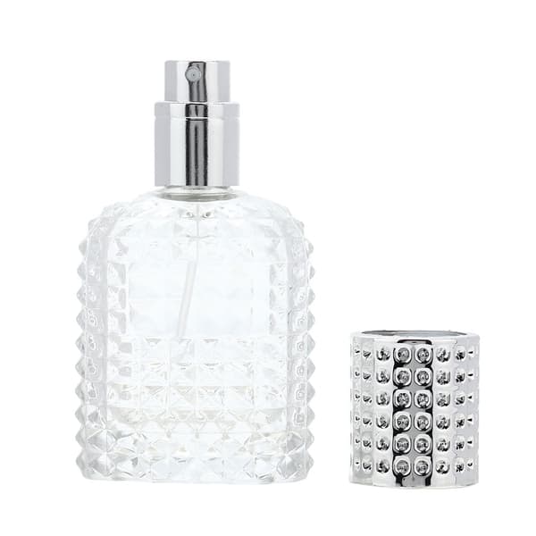 Bärbar Parfymflaska Aluminium Atomizer Fin Dimma Tom Sprayflaska 30ml (Silver)
