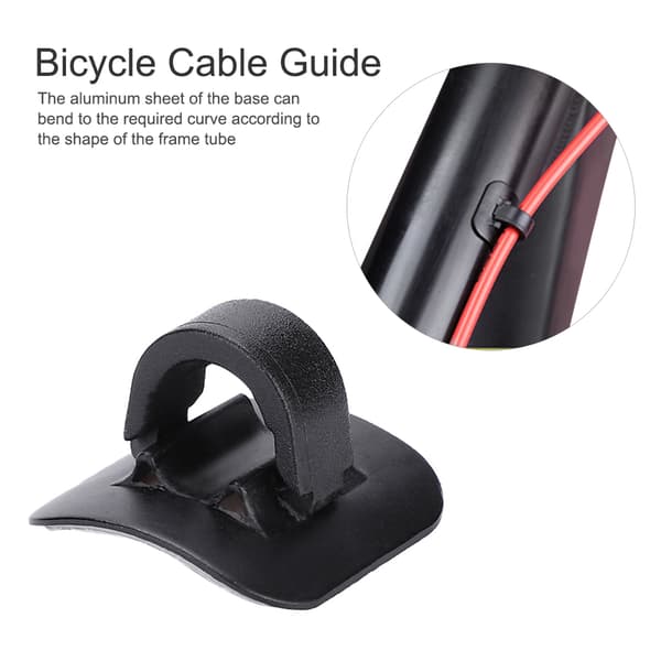 4 st Mountainbike Bromskabel Rörguide Växeladapter Cykelram C Spänne
