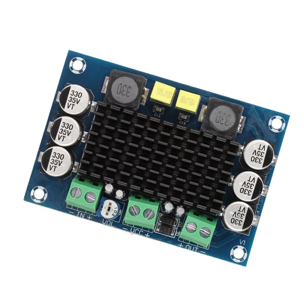 Mono effektforstærkerkort 100W 1-kanals forstærkermodul til lydsystemhøjttaler DIY DC12-26V