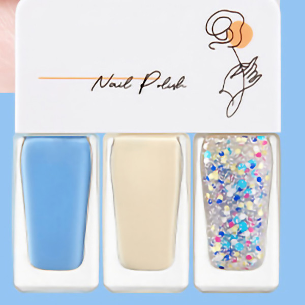 3-pack nagellackset på vattenbasis för kvinnor, lätt att ta bort, snabbtorkande nagellack för dejting, halloweenfest T12