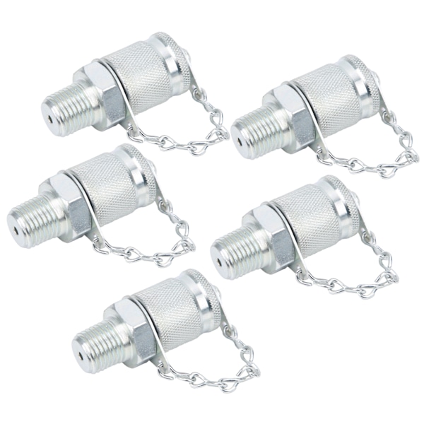 5 st hydraulisk testadapter gängtestkopplingar tryckmätning PT/PPTNPT1/4
