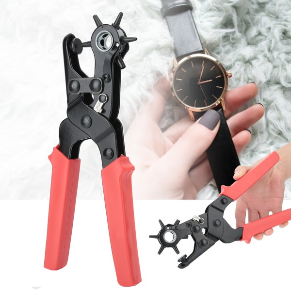 2/2,5/3/3,5/4/4,5 mm watch Läderbälte Hålstansning Tång Krokklämma