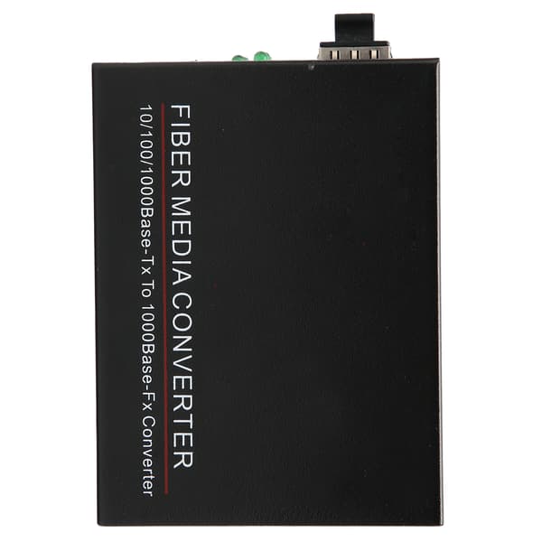 Fiber Transceiver TBC‑MC3600E‑SFP Full Duplex Half Duplex Gigabit Fiberoptisk Ruter med Plugg for Strømforsyning 100‑240VUS Plugg