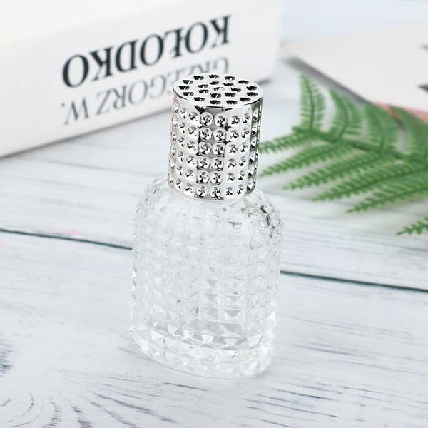 Bærbar Parfume Flaske Aluminium Atomizer Fin Tåge Tom Sprayflaske 30ml (Sølv)