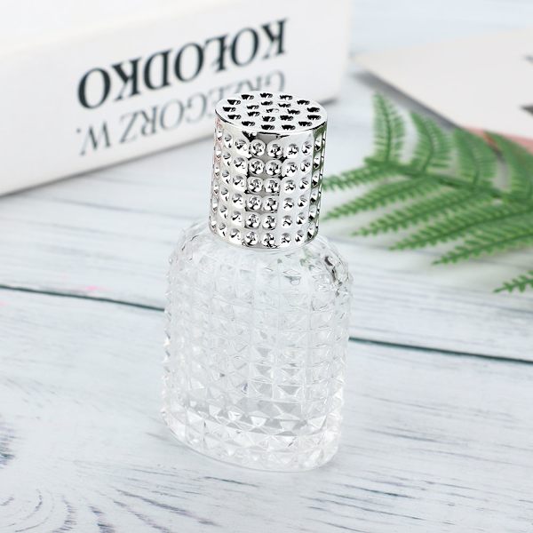 Bärbar Parfymflaska Aluminium Atomizer Fin Dimma Tom Sprayflaska 30ml (Silver)