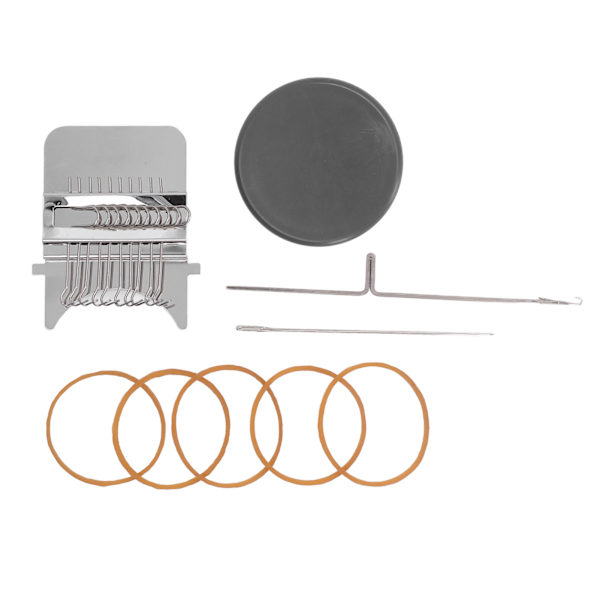 Mini Knitting Machine 10 Nål Enkel Manövrering Mini Loom Machine Handstickning Maskin för Hemreparation Grå