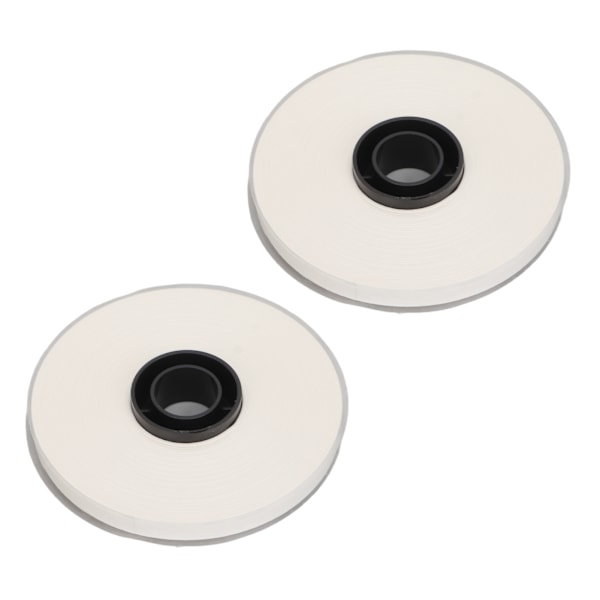 2 rullar etikettmaskintejp 16 m lång 5 mm bred klar tryckande PET vit etiketttejp ersättning för MAX LM 550A