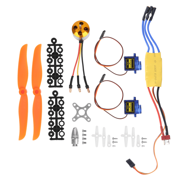 A2212 2200KV Harjaton moottori 30A ESC SG90 9G Micro Servo 6035 Potkuri RC-tasolle (2200KV Moottori 6035 Potkuri 9G Servo 30A ESC)