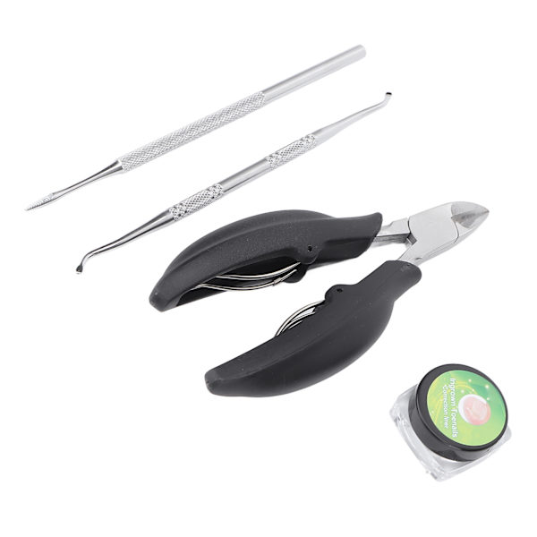 Inåtväxande tå Nagelkorrigeringsverktygssats Set Inåtväxande tång tånagellyftare Single Head File Set