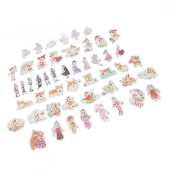 420 stycken Japan Paper Scrapbooking Stickers Hög noggrannhet Utskrift Utsökt DIY Söta Japan Paper Stickers för bärbar dator