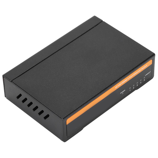 Ethernet-kytkin TBCS5005E 1000M 5 porttia Itseadaptiivinen jakaja Työpöytätietokoneen lisävarusteet 100240V (EU-pistoke)