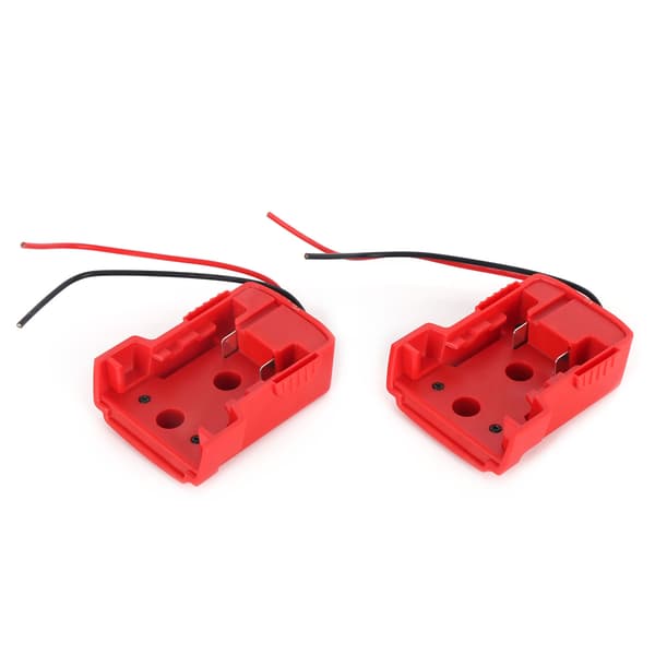 2 sett batteriadapter dokkingstrømkontakt elektrisk utstyr for Milwaukee M18 18V