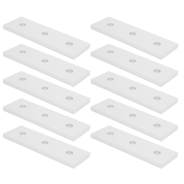 10 stk. aluminium flad forbindelsesplade flad lige reparationssamlingsplader 4040-3 hul
