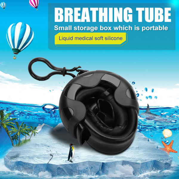 Hold Dykking Silikon Wet Puste Tube Sammenleggbar Snorkling Fridykking Svømmeutstyr