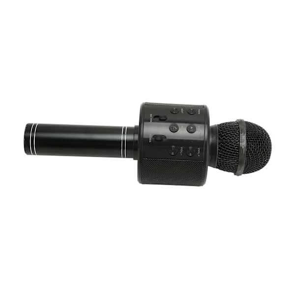 Kannettava langaton Bluetooth mikrofoni 4 in 1 monitoiminen melua vaimentava karaokemikro kotiin KTV Party Car Black