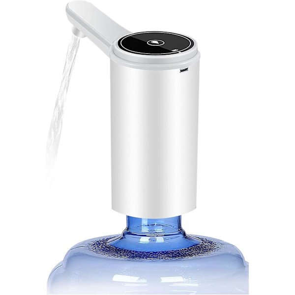 Bärbar USB laddningsvattenpump för 5-20 liters flaskor med avtagbar design