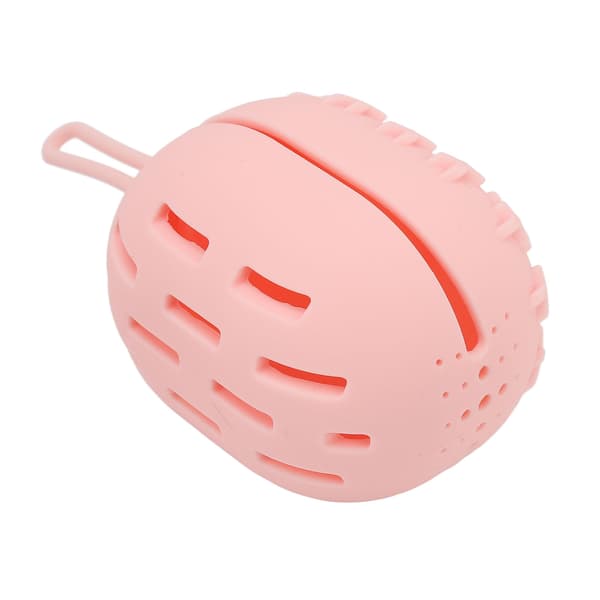 Makeup Svampeetui Åndbart Blødt Bærbart Silikone Makeup Blender Holder til Hjemmerejse Pink