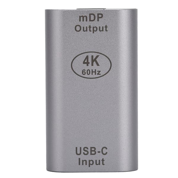 Type-C hun til MiniDP hun-adapter Bærbar USB-C-adapter High-Definition computer-tv-kabel