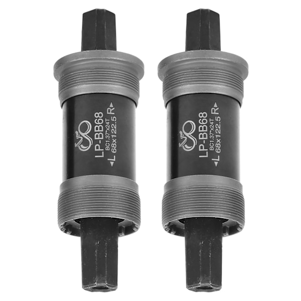 2 st Cykel Vänster och Höger Vevarm Fyrkantigt Hål Vevarm Utan Skruvar 122,5 MM