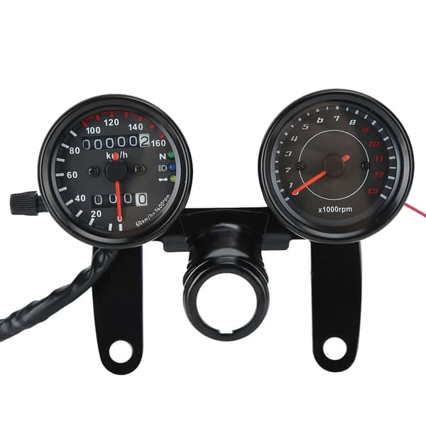 Universal Motorcykel Odometer Hastighetsmätare Retro Modifierat Instrument Tillbehör