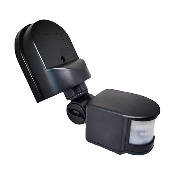 Rörelsedetektor PIR Rörelsesensor Vattentät Automatisk Rörelsesensor Strömbrytare för Utomhus Säkerhet Vägglampa, 118*58*148mm, DC12V, svart