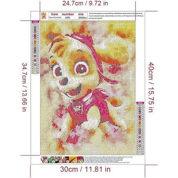 5D Rose Diamond Painting Kit, 30x40cm Full Drill DIY Diamond Art Craft aikuisille, tekojalokivimaalaus numeroittain