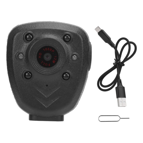 Mini Body Camera HD1080P Videoinspelare Night Vision Bärbar bärbar för utomhussäkerhet