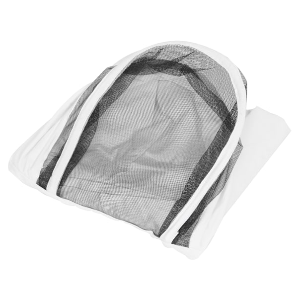 Mehiläishoitajan suojavaippa Bee Suit Smock kaksinkertaisilla vetoketjuilla Mehiläishoitajan lisävarusteValkoinen