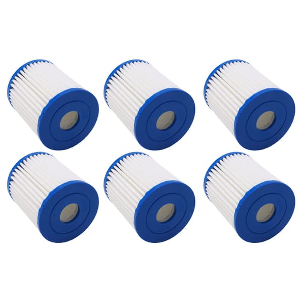 6PCS Vattenpump Filterpatron Ersättning Pool Polyester Filterelement Set