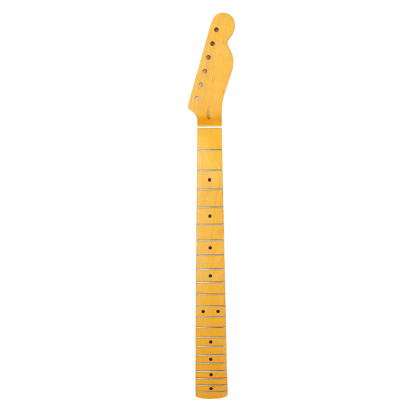 21-band elektrisk gitarrhals svart tonpunkt handtag gul matt speltillbehör