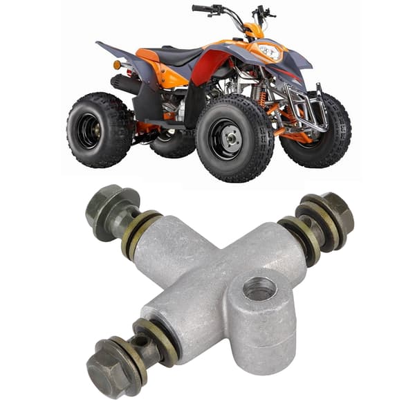 Hydraulisk bremseslange rørfitting konnektor 3-vejs T-adapter til ATV Kart