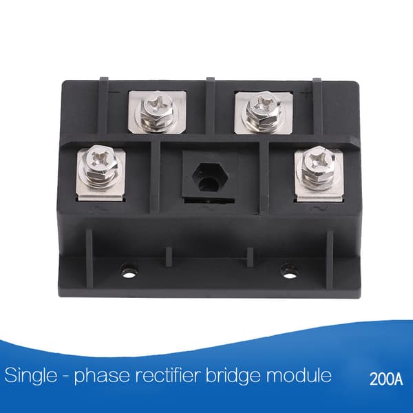 1 stk 200A 1600V Høyeffekts enfaset diodelikeretterbromodul 4 terminaler