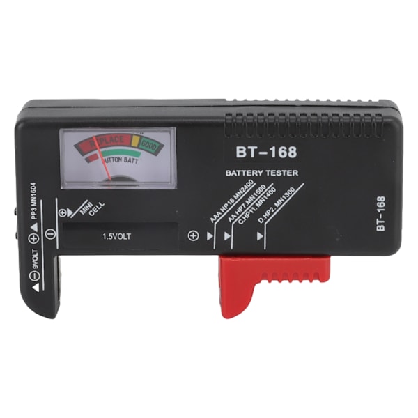 Batteritestare Hög noggrannhet Bärbar storlek Enkel användning Tidsbesparande Batterikontroll för AA AAA D C 9V 1.5V Knappcell
