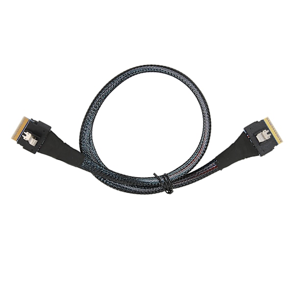 Dataoverføringskabel Slim SAS SFF-8654 8i til SFF-8654 8i 24 Gbps SAS4.0 30AWG adapterkabel0,5 m / 0,5yd