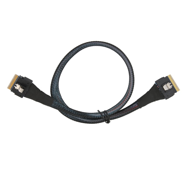 Datatransmissionskabel Slim SAS SFF-8654 8i til SFF-8654 8i 24 Gbps SAS4.0 30AWG adapterkabel0,5 m / 0,5yd