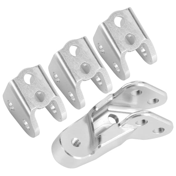 Aluminiumslegering Link Mount Sæt RC Tilbehørsdel Passer til Redcat Scout II Gen8 RC Bil Sølv