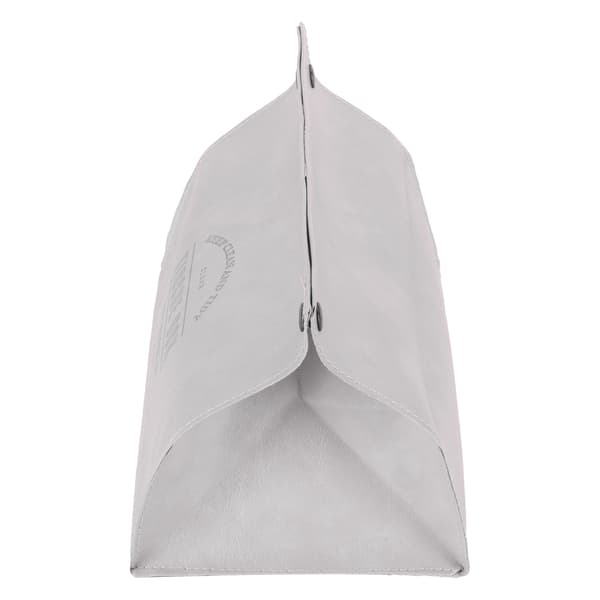 PU-skinn Originalitet Tissue Box Skrivebord Tissue Organizer for soverom stue Grå